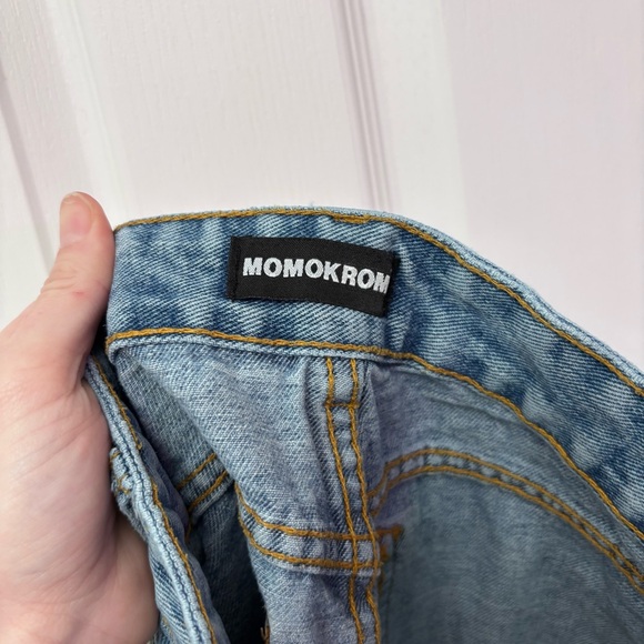 Momokrom High Waisted Straight Leg Mom Jeans - Picture 5 of 10